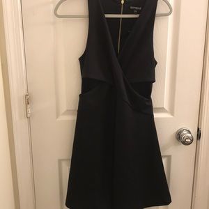 Black cut out dress